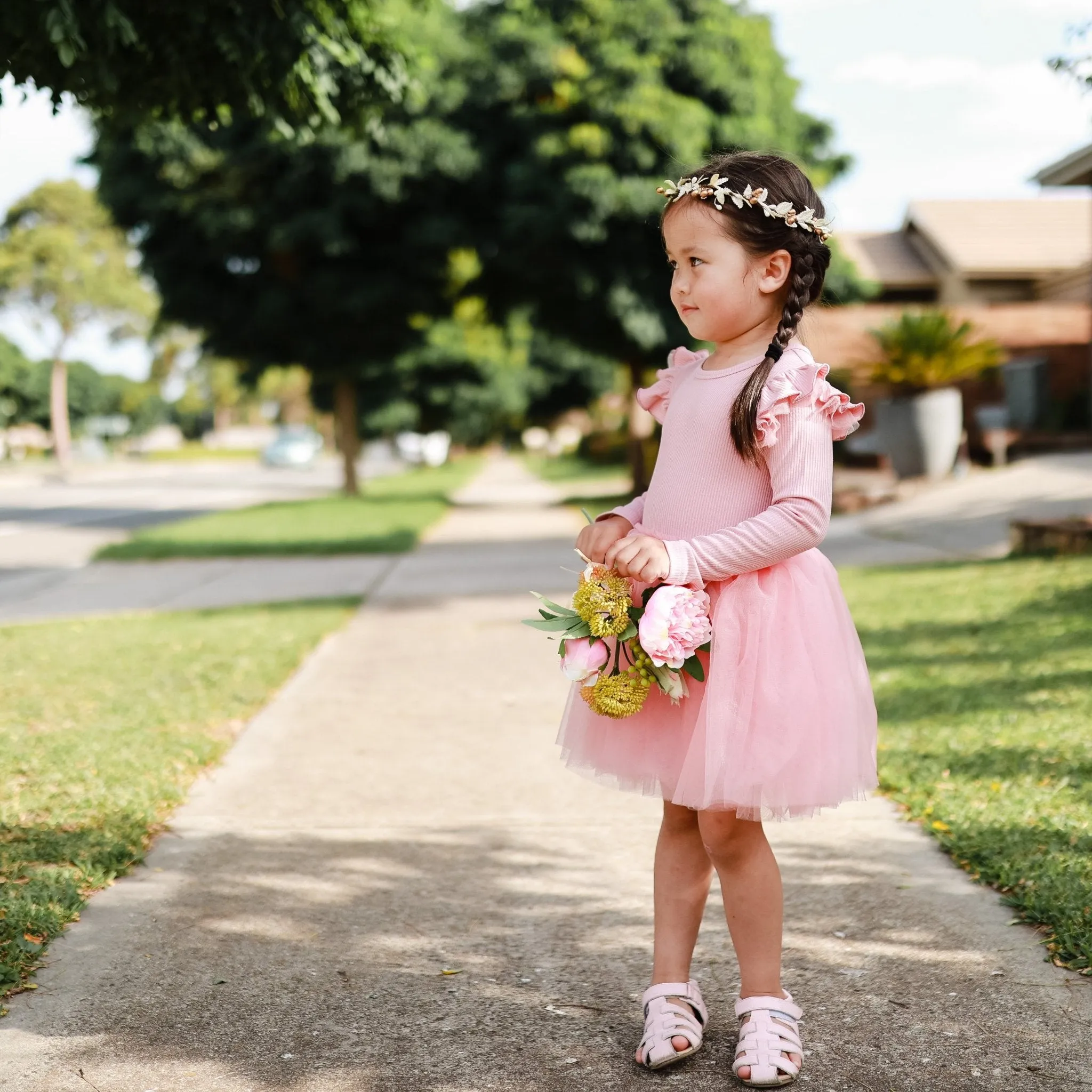 ROSE ASH TUTU DRESS