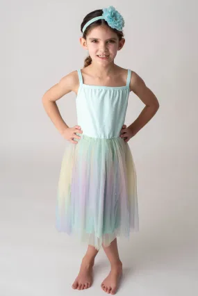 SPARKLE RAINBOW TANK TUTU DRESS