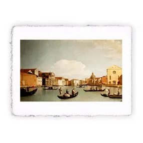 Stampa di Canaletto - Veduta del Canal Grande da Santa Croce verso gli Scalzi