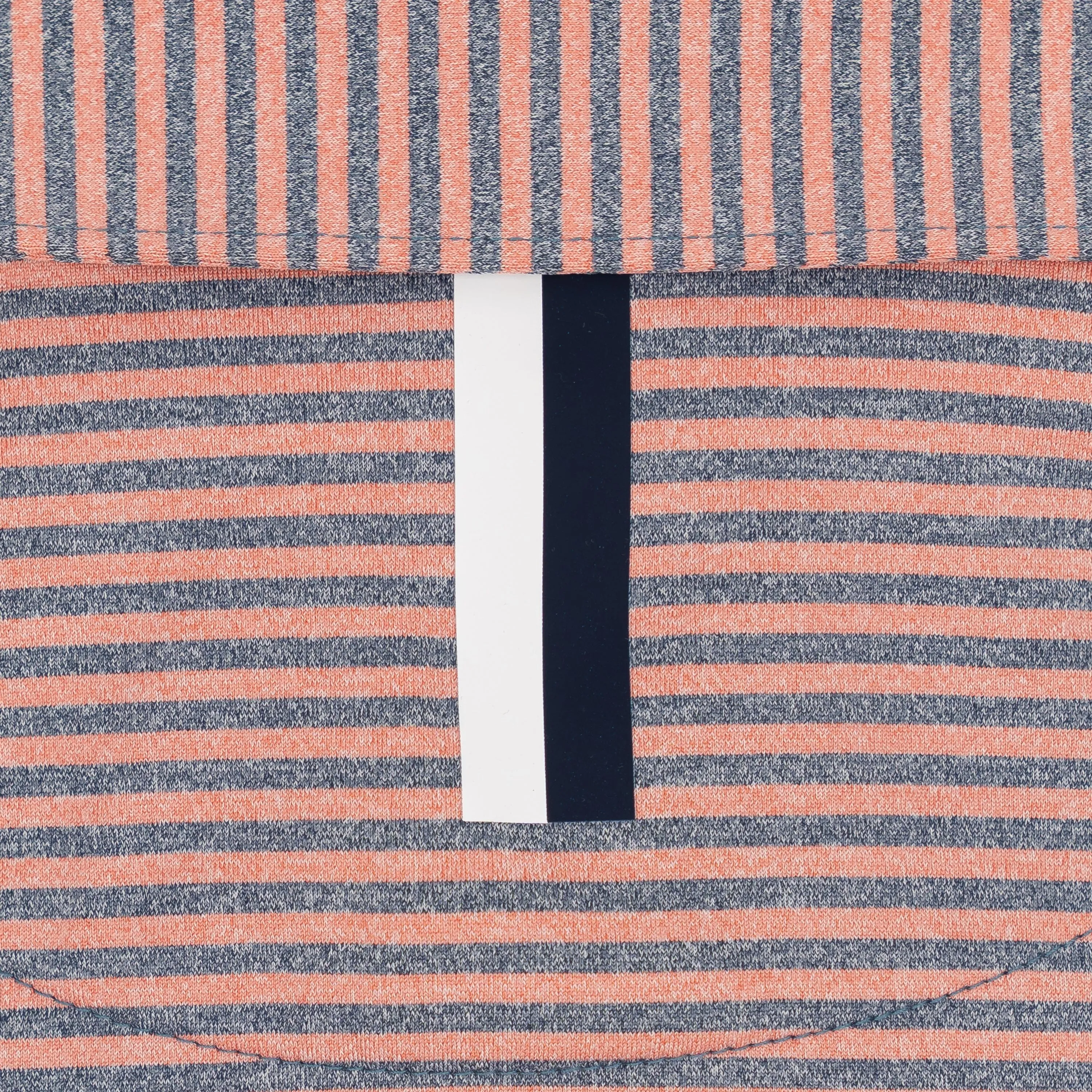 The Barts Heather Stripe | Performance Polo | The Barts Heather Stripe - Canyon/Slate Blue