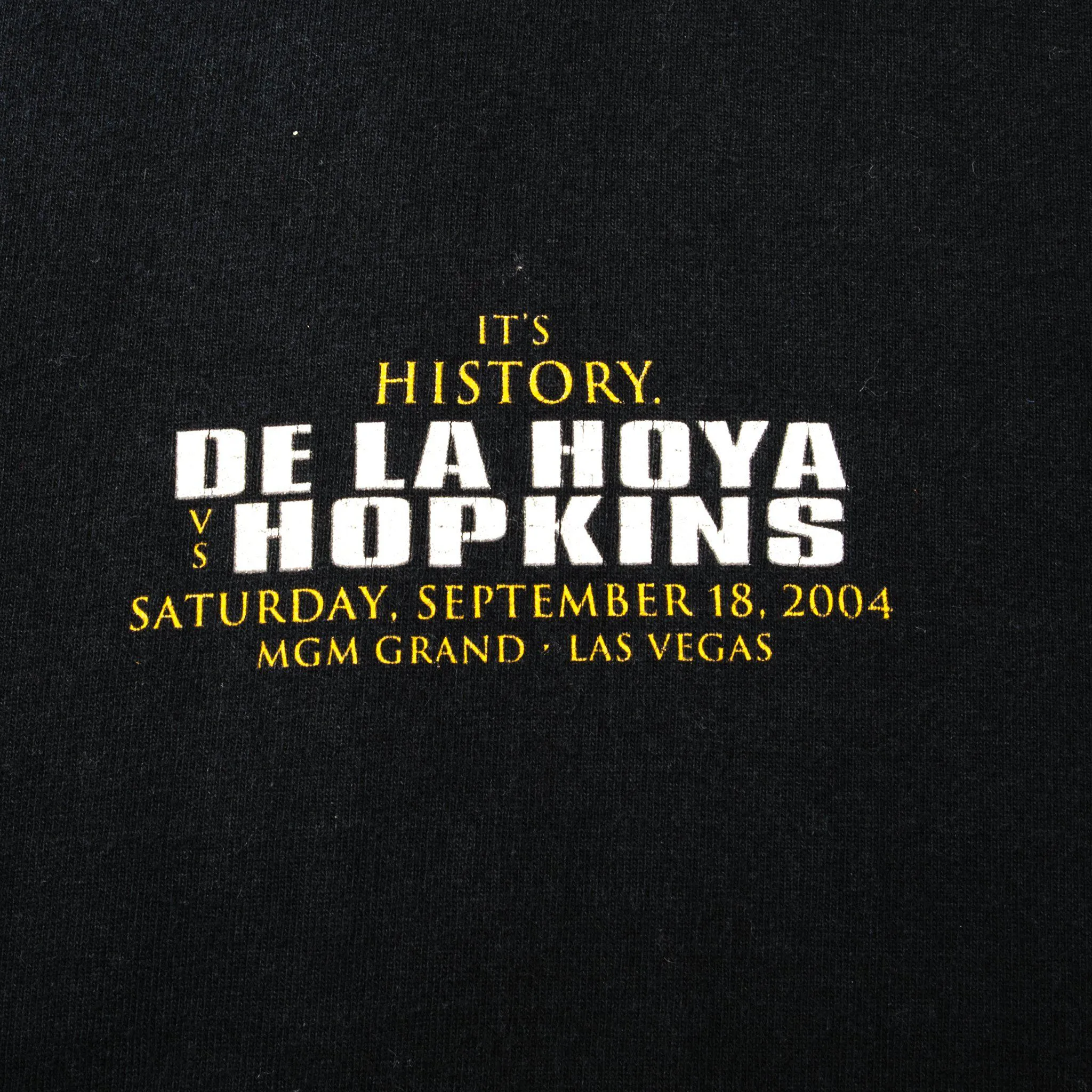 VINTAGE DE LA HOYA VS HOPKINS TEE SHIRT 2004 SIZE LARGE