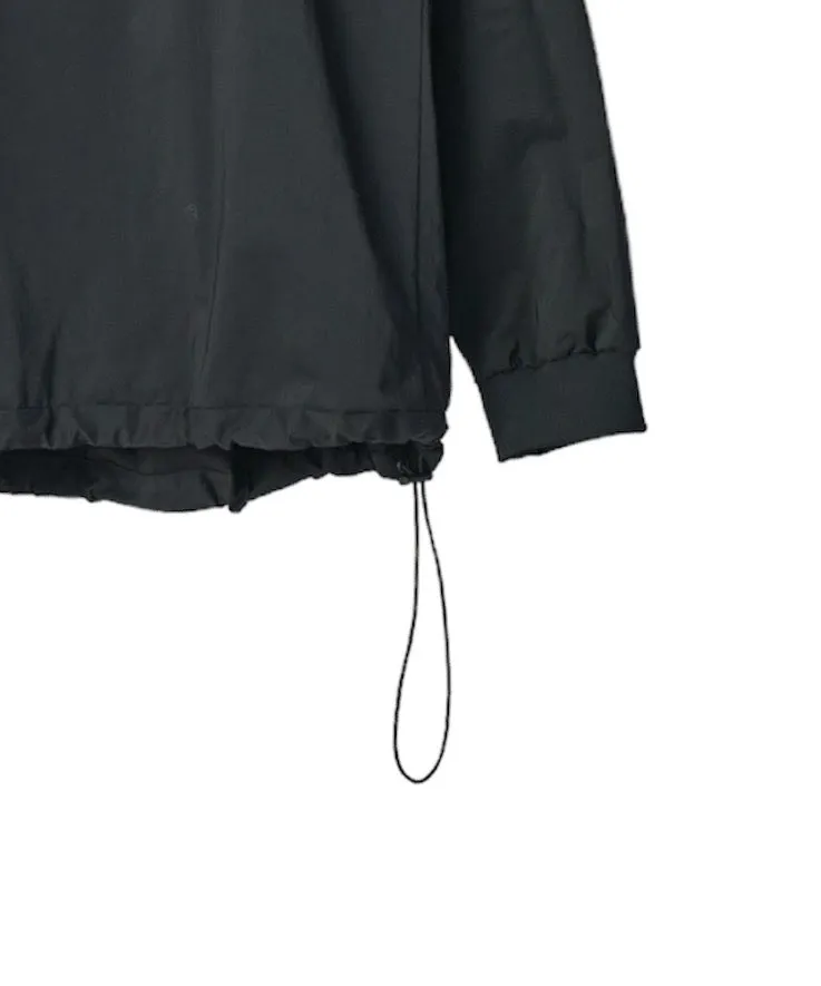 WINDPROOF NYLON COLLARED UNIFORM "BLACK"