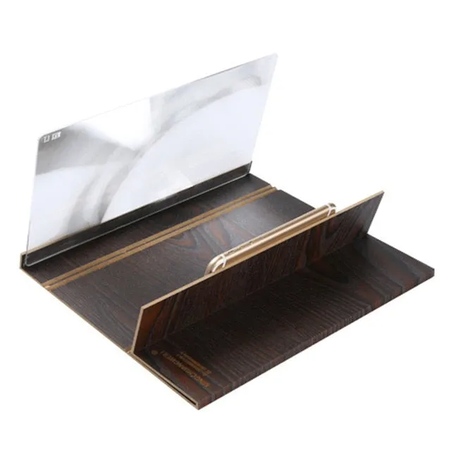 Wooden 3D Smartphone Screen Magnifier